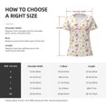 thumbnail image 5 of Naloa Tropical Fruit Print T-Shirts Short Sleeve V Neck Tees for Women Fashion Tops Trendy Lightweight Soft Casual Summer Outfits Clothes, 5 of 5