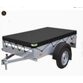 thumbnail image 1 of Cubierta para remolque utilitario: cubierta para caja de camioneta para volquete - Parasol resistente para triciclo - Protector plegable de tela Oxford, 1 of 7
