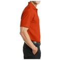 thumbnail image 4 of Yellow Rooster Mens Short Sleeve Dry Zone Grid Polo Autumn Orange XS, 4 of 4