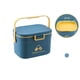thumbnail image 1 of Caja de pastillas para guardar medicamentos, contenedor de hojalata de costura de PP de 2 capas, portátil para el hogar y la oficina, color azul, 1 of 5