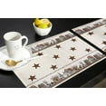 thumbnail image 5 of Placemats Set of 4 Washable,Rustic Country Star Placemat for Dining Table Decorations, Heat-Proof Table Mats for Kitchen Dinner Banquet Farmhouse Wooden Plank, 5 of 6