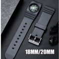 thumbnail image 1 of Pulsera Para Hombre Con Boca Recta 18 Mm/20 , Brújula , Reloj De Silicona Al Aire Libre Con Goma Impermeable, 1 of 3