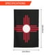 thumbnail image 3 of Bandera del estado de Nuevo México, bandera de jardín de EE. UU. de 30 x 45 cm, letrero exterior de doble cara, decoración de interiores de estilo rústico., 3 of 7