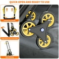 thumbnail image 5 of GIMMYFIVE 2 In 1 Folding Stair Climbing Dolly 440 LBS, Climbing Hand Trucks with 6 Wheels & Telescoping Handle, 5 of 8