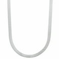 thumbnail image 4 of 3.3mm Solid .925 Sterling Silver Flat Herringbone Chain Necklace + Bracelet Set, 22" (Necklace) + 8" (Bracelet), 4 of 7