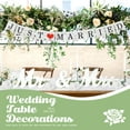 thumbnail image 3 of Ayieyill Mr and Mrs Sign for Wedding Party Table, Wedding Decorations for Reception, Wedding Signs (White with Banner), 3 of 8