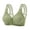 Green, variant on Shapewear Tummy Control Women Women's Front Hook Wireless Bra Back Shaping Large Cup Weight Loss Helper Beige 36