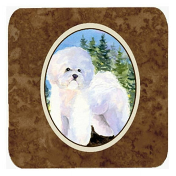 Bichon Frise Foam Coasters, Set - 4