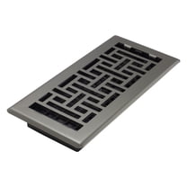 Decor Grates AJH410-GM Oriental Floor Register, 4x10 Inches, Gun Metal Finish