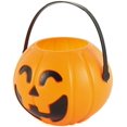 thumbnail image 2 of 6Pcs Halloween Cauldron Mini Candy Bucket Kettle Witch Pot Plastic (Pumpkin), 2 of 4