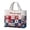 D, variant on Floral American Flag Print Quilted Tote Patchwork 250 Anniversary USA 4th of July Patriotic Shoulder Bag Daily Handbag Beach bag