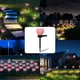thumbnail image 5 of Cateissary Patio de jardín IPX5 Luz de estaca solar impermeable Césped al aire libre Lámpara LED en forma de corazón romántica Decoración Suministros Iluminación y accesorios Rosado Cateissary HA011208-02, 5 of 6