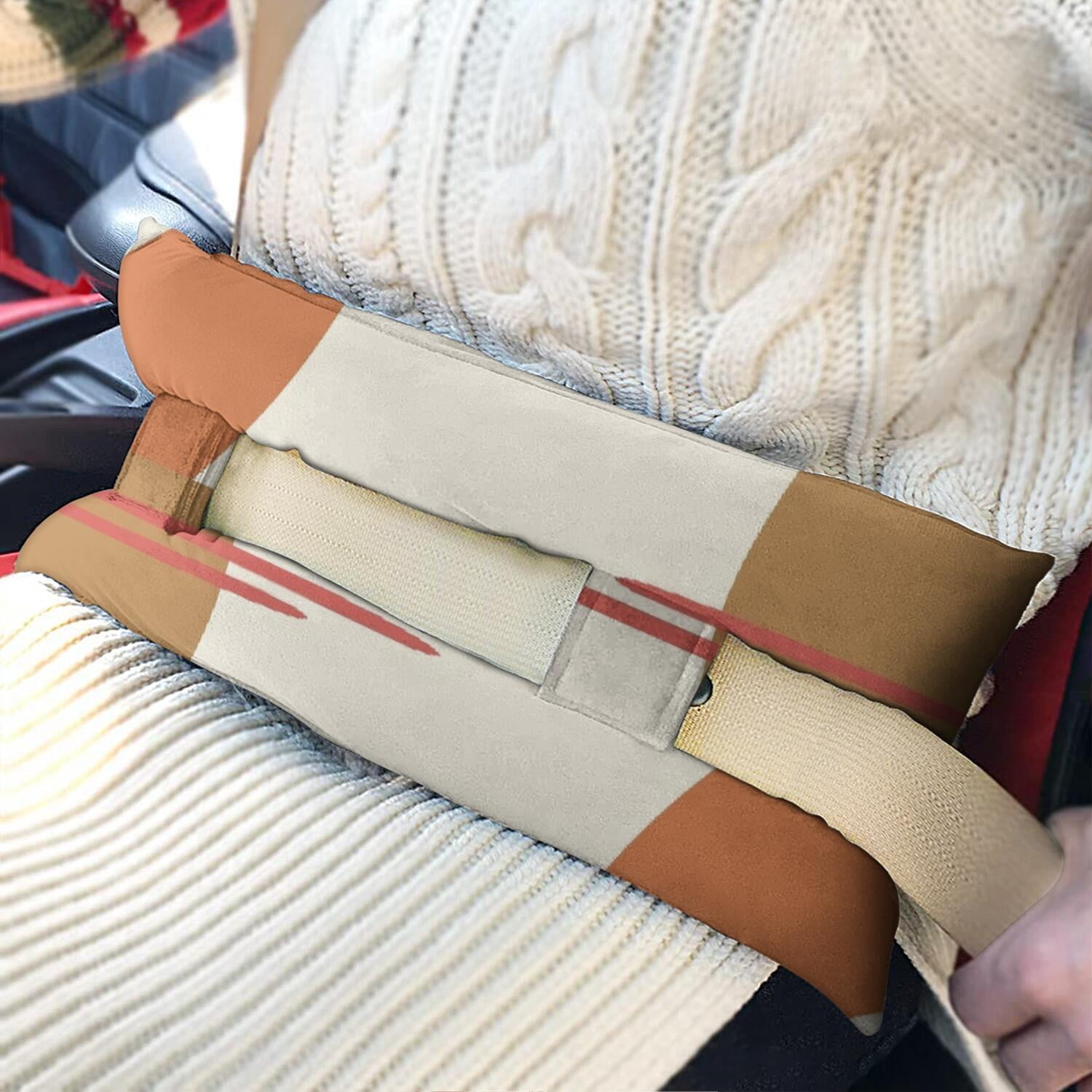 Post Surgery Recovery Pillow Adjustable Seatbelt Cushion for Mastectomy & Abdominal Surgeries, Lightweight & Shock-Absorbing (Tribal Pattern)