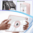 thumbnail image 4 of KVTVOU Case for iPad (A16) 11th Generation 11 Inch 2025, iPad 10th Generation 10.9 inch 2022 with Pencil Holder, Auto Wake-Sleep,Clear Acrylic Back Shell, Magnetic attraction increases,Pink, 4 of 10