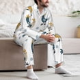thumbnail image 7 of Sikiie Farm Roosters Mens Pajama Set, Soft Warm Long Sleeve Sleepwear, Cozy Button-Down Pjs for Men-Large, 7 of 7