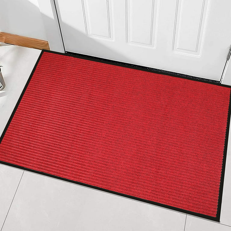 Large Thin Doormat for Entrance Door Outdoor Indoor Gray Khaki Red Bedroom  Rugs Anti Slip Hallway Door Floor Mats Kitchen Carpet - AliExpress