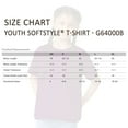 thumbnail image 5 of Gildan Youth Softstyle T-Shirt, 100% Ring-Spun Cotton Short Sleeve Crew Neck Kids Tee (Charcoal, L), 5 of 8