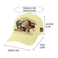 thumbnail image 6 of 250th Anniversary Eagle Tribute Hat, Adjustable Retro Baseball Cap, U.S. Patriotic Vintage Washed Hat, Celebrate 250 Years of American History and Honor for Men and Women, Lemon Yellow, 6 of 8