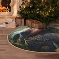 thumbnail image 5 of Bingfone Christmas Tree Skirt Mat Christmas Decoration Interior 48" -Daisy Sleeping Sloth, 5 of 6