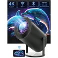 thumbnail image 1 of 4K Mini Projector with WiFi and Bluetooth, 180° Rotation & Auto Keystone, Full HD 1080P Supported, Portable Outdoor Movie Projector, Compatible with T, 1 of 5