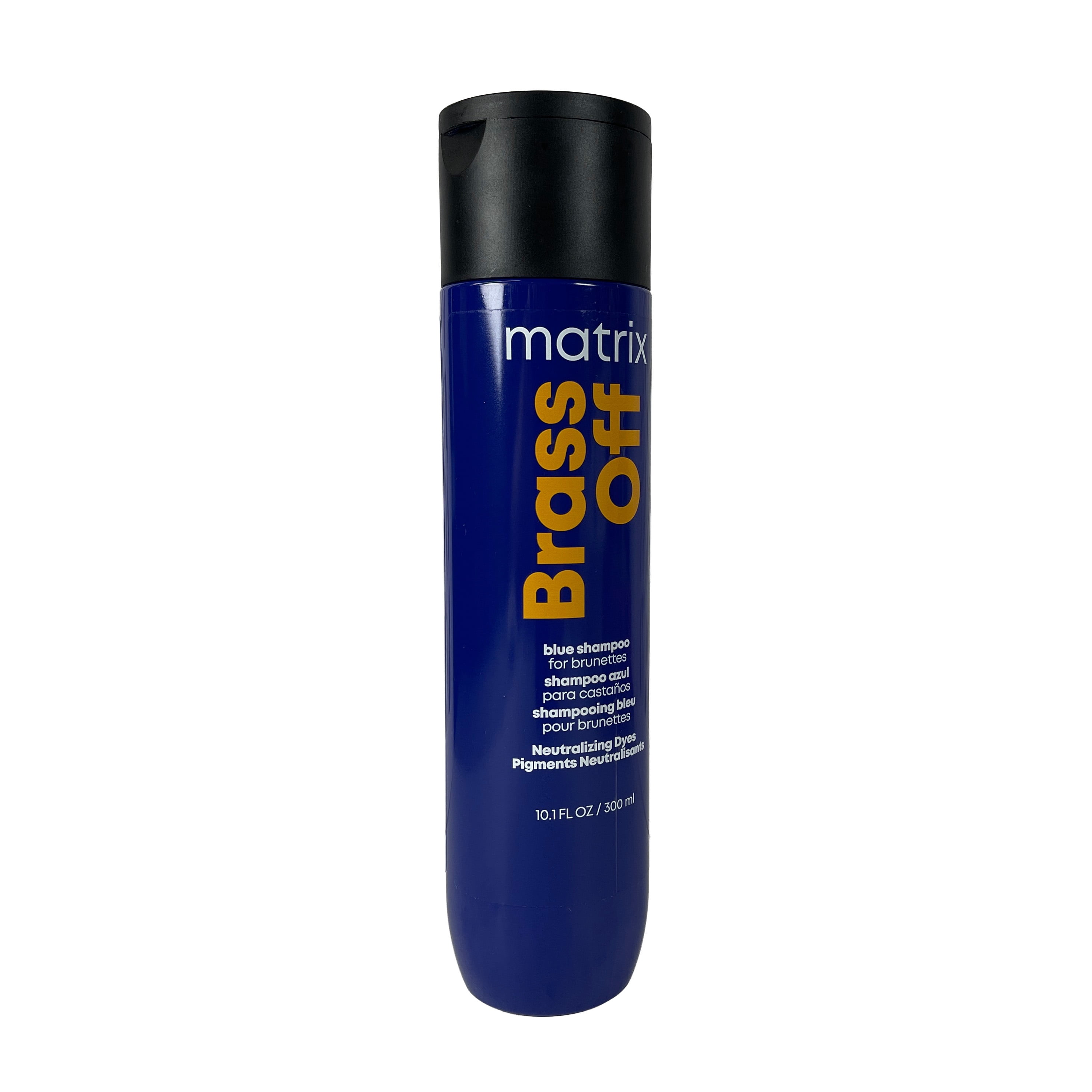 Matrix Brass Off Blue Toning Shampoo 10.1 oz / 300ml – Anti-Brass Color Refresh for Brunettes & Highlights