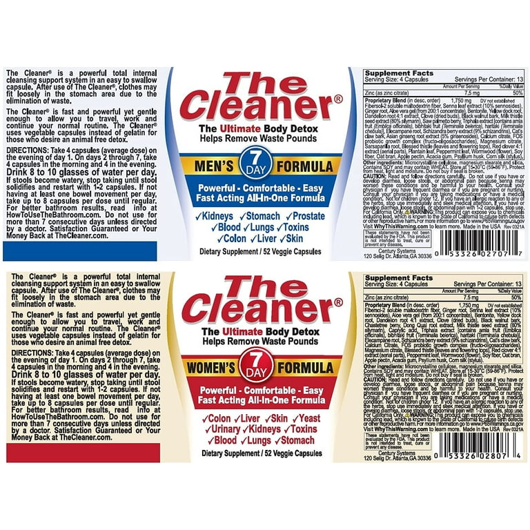 【専用】C CLEANSE 7箱セット Century Systems The Cleaner 7-Day Women's and Men's Formula