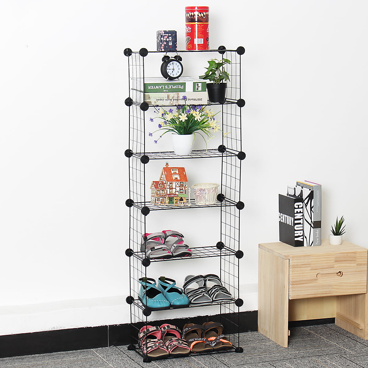 Household Stackable Shoe Storage Rack Stand Shelf Stand Holder Space Saving LI