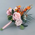 thumbnail image 5 of Ramos de novia de boda, ramo de novia artificial, flores románticas para novia, ramo de boda hecho a mano flores falsas, 5 of 5