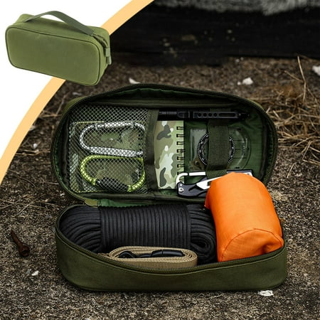 Tiitstoy Fishing Bag Outdoor Fishing Reel & Gear Case Water-Resistant Organizer Camping Hiking Climbing Travel Handbag
