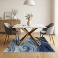 thumbnail image 3 of ODIKA 5'x7' Washable Area Rug Tidal Swirl Distressed Ombre Sage That Couch Costal Abstract Flowing Dynamic for Dining Room, Under Table, Home Office, Non-Slip Chair-Friendly, 3 of 7