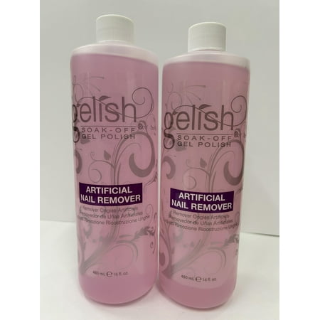 Gelish Gentle Touch Artificial Nail Remover 16 oz / 480ml x 2