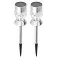 thumbnail image 1 of Suministros de iluminación, Lámparas de césped solares de acero inoxidable para exteriores, calidad inigualable, 1 of 8