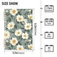 thumbnail image 2 of FORMRS 1-Subject Spiral Notebook 8" x 5" College Ruled 60 Refillable Sheet A5 Hard Cover, Sage Green Flower Pattern, 2 of 7