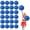 lake blue, variant on 26 Pcs Cheerleading Pom Poms- Cheerleader Pompoms With Finger Holes-Fit For Team Spirit Sports Dance Cheering.