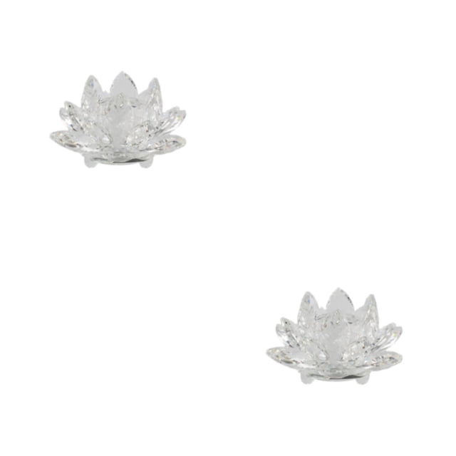 Pisapapeles Yuarrent Cristal Flor de loto 2piezas Blanco