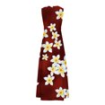 thumbnail image 5 of Lenago Robes Grande Taille Printemps pour Femmes 2023 Mode Décontractée Été Sans Manches Col en V Robe Imprimée Fermeture Éclair Robe Longue Robes de Plage en Solde, 5 of 5