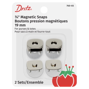 Dritz Sq Magnetic Snaps, 2 Piece