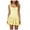 Yellow, variant on Pimfylm Women's Regular-Fit Cotton Sateen Smocked Bodice Short Dress Green, S