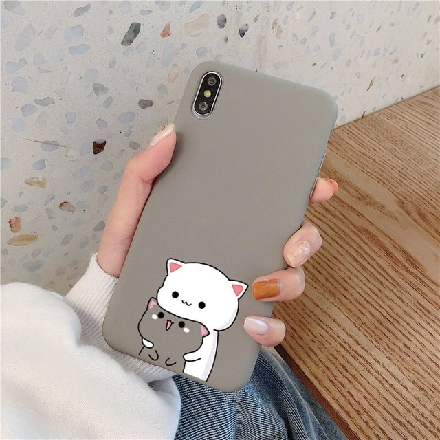 Funda de teléfono de TPU suave para iPhone 12 13 14 Pro mini XR XS Max 7 8 6 6S Plus SE, funda de animales de dibujos animados para iPhone 11 Pro, Fundas Tan Jianjun unisex