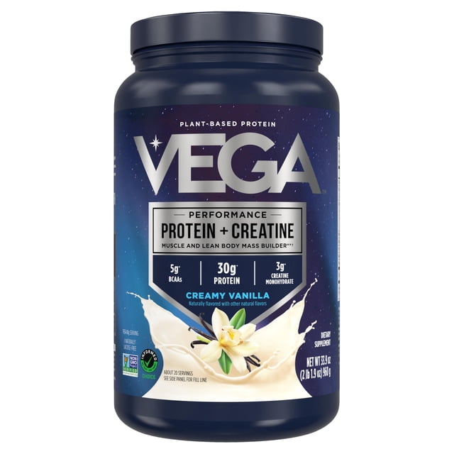 Proteína en polvo Vega Protein + Creatina 30 g Vainilla 600 g