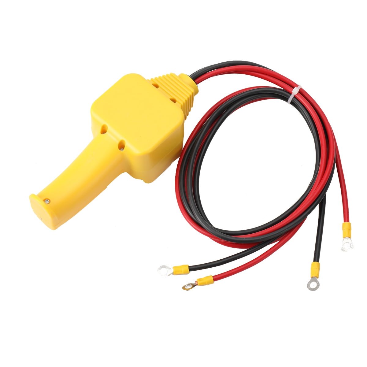 ECUTEE Winch Hand Control Assembly, Crane Push Button Switch, for 1500lbs to 5000lbs 12V UP-Down Crane Pendant Hand-held Control Station Replacement (Yellow)