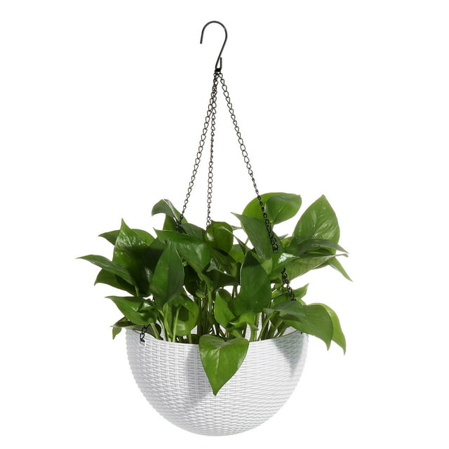 Hanging Planter Flower Pot Holder Rattan Baskets for Home & Garden