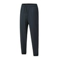 thumbnail image 1 of Pantalones largos para hombre, deportivos, de secado rápido, de pierna recta, con cordón, para el tiempo libre, 1 of 4