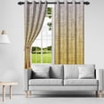 thumbnail image 3 of Nanqianyi Gradient Yellow Blackout Curtains With Grommet Drapes,2 Panels,52x96 inch,Room Darkening Thermal Insulated Window Curtains, 3 of 8
