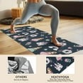 thumbnail image 4 of Dark Blue Princess Castle Pattern Hot Yoga Mat Towel Non Slip for Hot Yoga - Quick-Drying Yoga Mat Cover with 4 Corner Pockets with Travel Bag - Hot Yoga Towel Non Slip 70"x26", 4 of 6