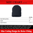 thumbnail image 2 of Sportsman Beanie Hat Men Women Classic Knit Cuffed Plain Skull Cap 12" Solid Cuffed Beanie ( Navy One Size), 2 of 5