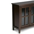 thumbnail image 5 of Atlin Designs 32" Transitional Solid Wood Low Cabinet in Tobacco Brown, 5 of 9
