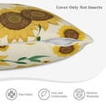 thumbnail image 6 of LNWH Sunflower Harvest Farm Pattern Throw Pillow Covers, Square Soft Linen Decorative Pillow Cases, 16"x16" Inch, 6 of 8