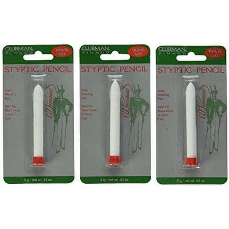 Clubman Clubman Pinaud Styptic Pencil, 0.33 oz (Pack of 3)