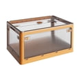 thumbnail image 2 of GUOOL Camping Storage Box Foldable with Lid Clear Storage Cabinet Outdoor Book Baskets Yellow, 2 of 8